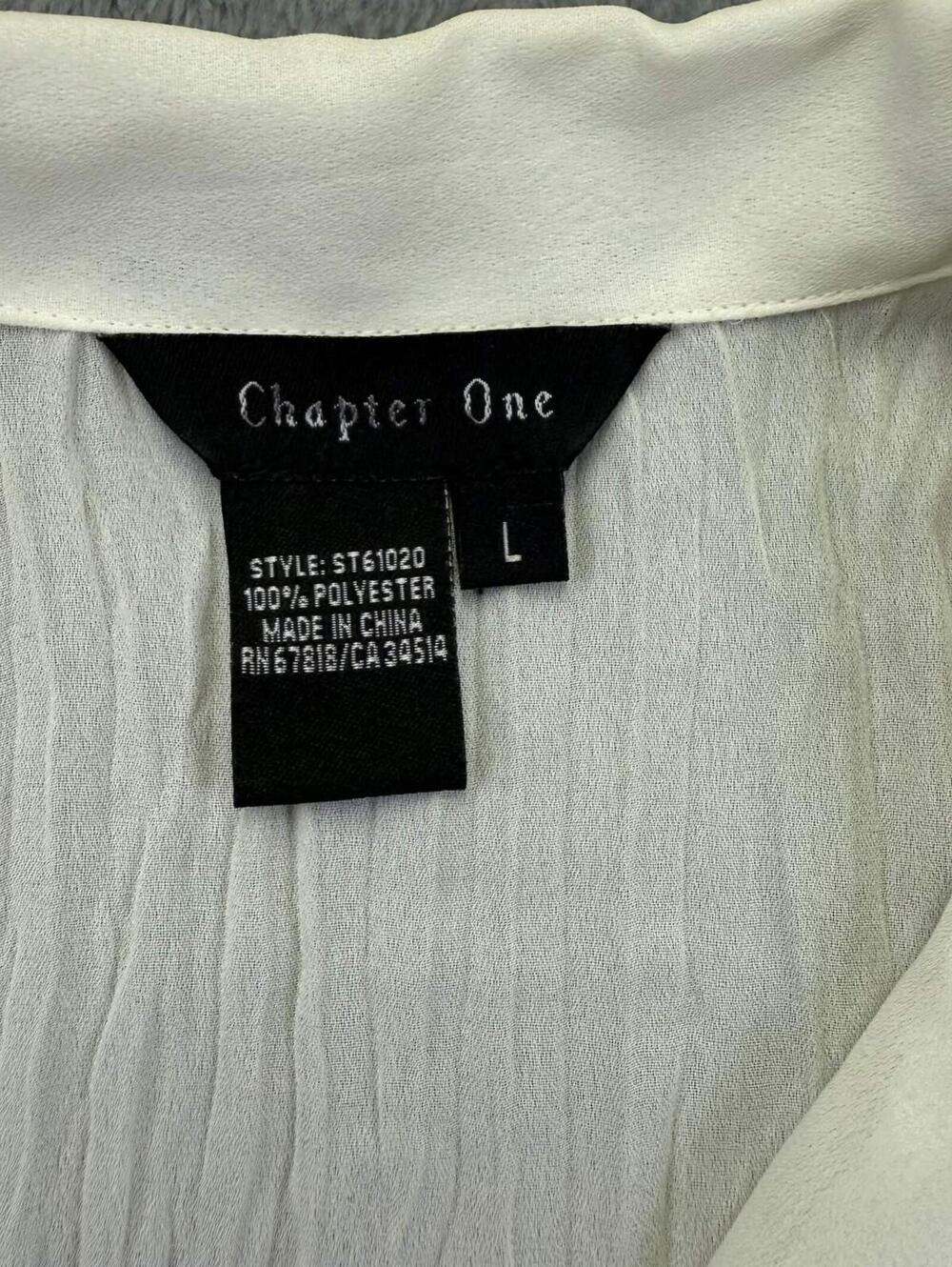 Chapter One Women's White Ruffle Blouse - Picture 3 of 6